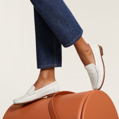 モカシン - ホワイト - レディースシューズ | Hermès - エルメス-公式